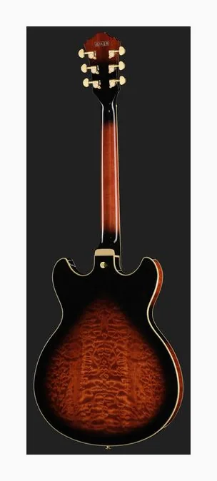 Ibanez AS93QMSP-DBS, puente y clavijeros de afinación