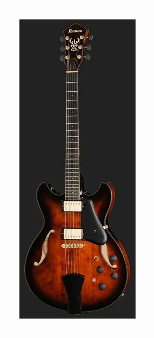 Ibanez ASH300-TBC, cuerpo y acabado en primer plano