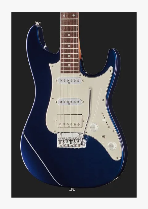 Ibanez AZ2204NW-DTB, curvas del cuerpo vistas desde arriba