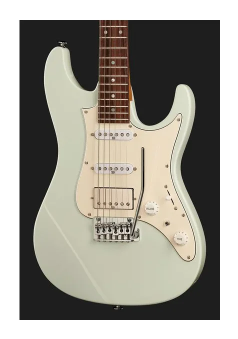 Ibanez AZ2204NW-MGR Prestige, curvas del cuerpo vistas desde arriba