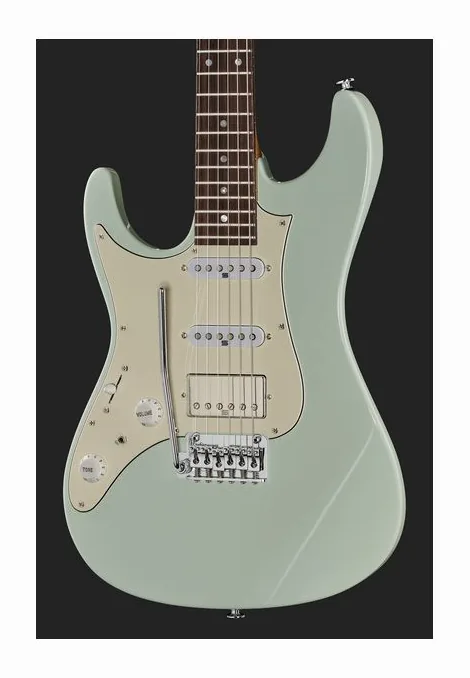 Ibanez AZ2204NWL-MGR Prestige, perfil lateral del cuerpo