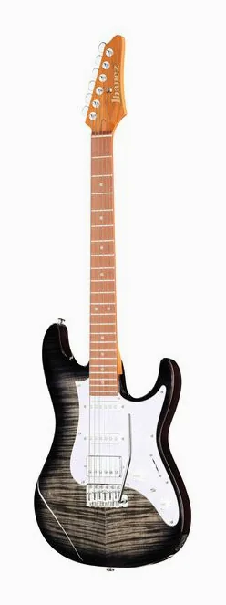 Ibanez AZ22S1F-TKS encuadrado de frente sobre fondo neutro