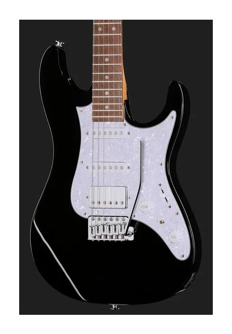 Ibanez AZ22S2-BK, mástil y diapasón vistos de lado