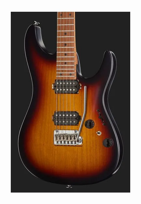 Ibanez AZ2402-TFF, mástil y diapasón vistos de lado
