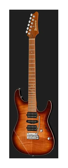 Ibanez AZ2407F-BSR, cejuela y primeras posiciones del diapasón