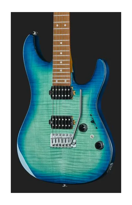 Ibanez AZ24S1F-TXB, vista trasera del cuerpo