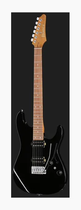 Ibanez AZ24S2-BK, mástil y diapasón vistos de lado