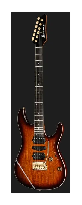Ibanez AZ47P2K-DEB, mástil y diapasón vistos de lado