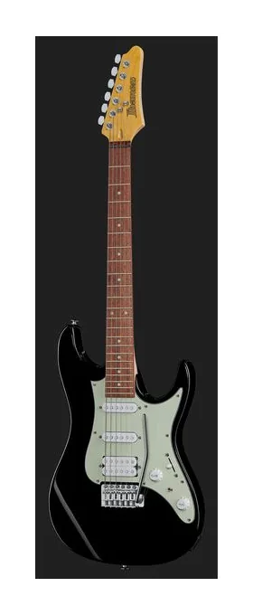 Ibanez AZES40-BK, cuerpo y acabado en primer plano