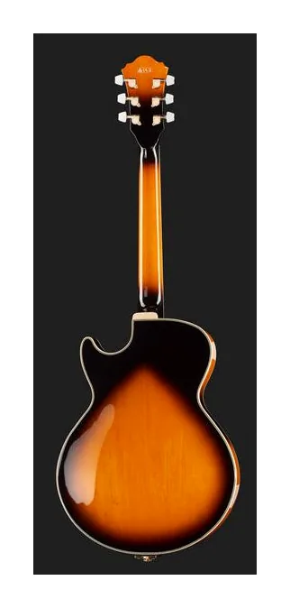 Ibanez GB10SE-BS George Benson, mástil y diapasón vistos de lado