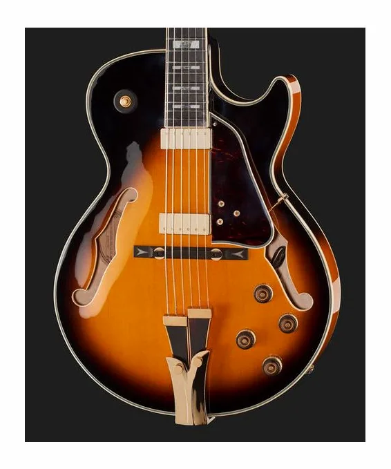 Ibanez GB10SE-BS George Benson, curvas del cuerpo vistas desde arriba