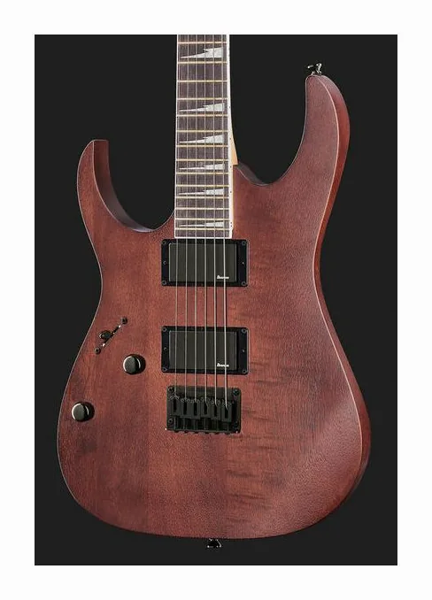 Ibanez GRG121DXL-WNF, curvas del cuerpo vistas desde arriba