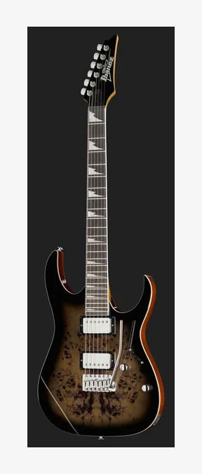 Ibanez GRG220PA1-BKB, curvas del cuerpo vistas desde arriba