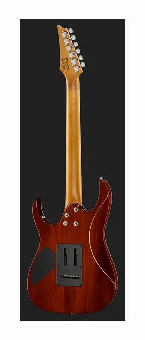 Ibanez GRG220PA1-BKB, curvas del cuerpo vistas desde arriba