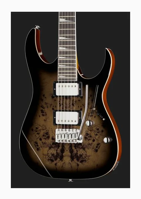 Ibanez GRG220PA1-BKB, pastillas y mandos de control