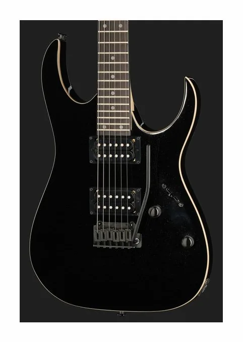 Ibanez GRGA120-BKN, mástil y diapasón vistos de lado