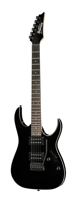 Ibanez GRGA120-BKN encuadrado de frente sobre fondo neutro