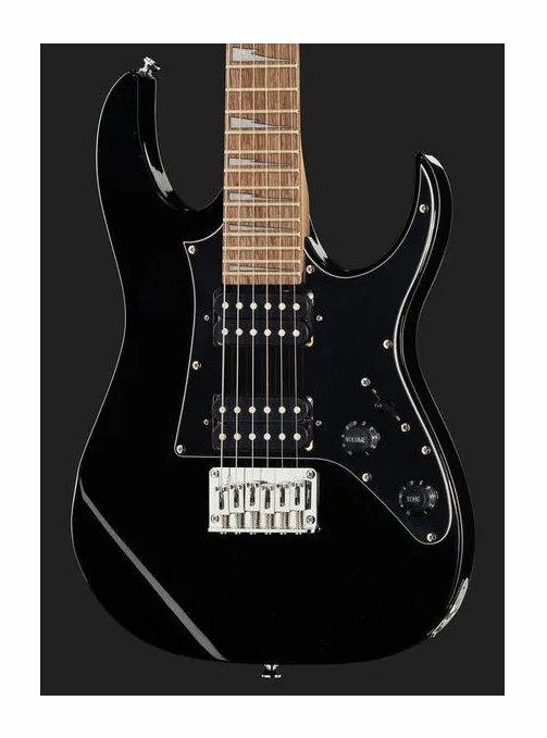 Ibanez GRGM21-BKN E-Guitar Mic, puente y clavijeros de afinación