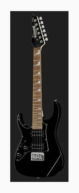 Ibanez GRGM21L-BKN, mástil y diapasón vistos de lado