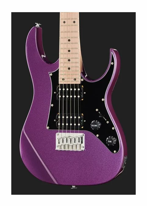 Ibanez GRGM21M-MPL, mástil y diapasón vistos de lado
