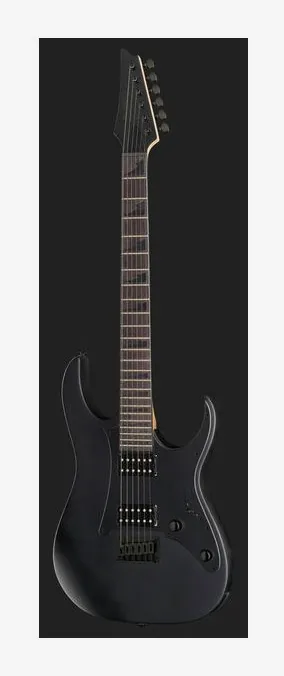 Ibanez GRGR131EX-BKF, mástil y diapasón vistos de lado