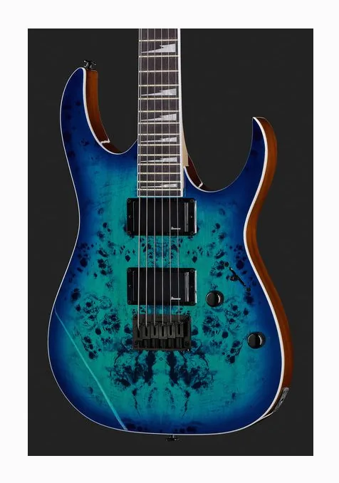 Ibanez GRGR221PA-AQB, perfil lateral del cuerpo