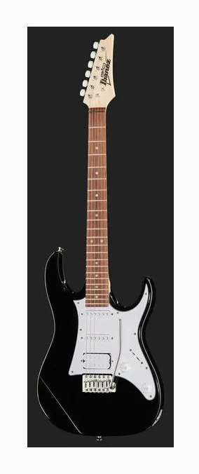 Ibanez GRX40-BKN, curvas del cuerpo vistas desde arriba