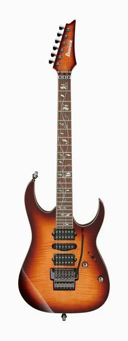 Ibanez j.custom RG8570-BSR fotografiado de frente