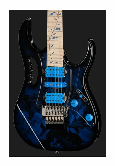 Ibanez JEM77P-BFP, perfil lateral del cuerpo