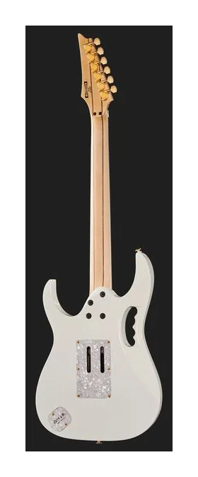 Ibanez JEM7VP-WH, pala con clavijeros y logotipo