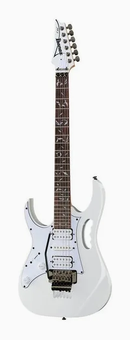 Ibanez JEMJRL-WH en primer plano frontal
