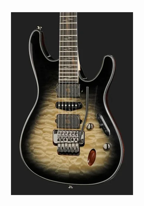 Ibanez JIVA 10-DSB, cuerpo y acabado en primer plano
