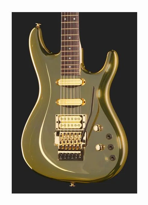 Ibanez JS2GD, cuerpo y acabado en primer plano