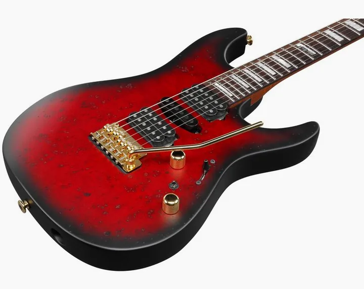 Ibanez KIKO300-RRT Kiko Loureiro, vista trasera del cuerpo