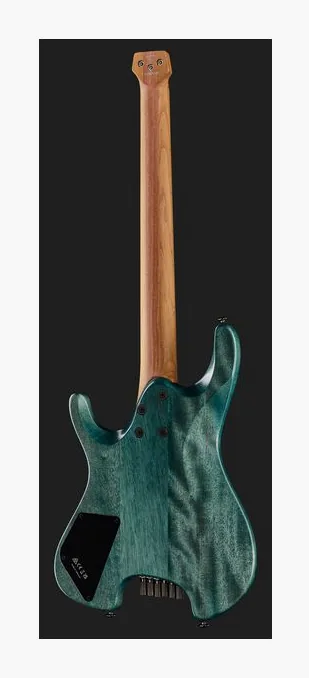 Ibanez Q52PB-COL, curvas del cuerpo vistas desde arriba