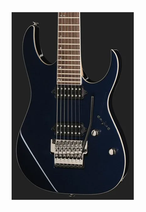Ibanez RG2027RXL-DTB, curvas del cuerpo vistas desde arriba