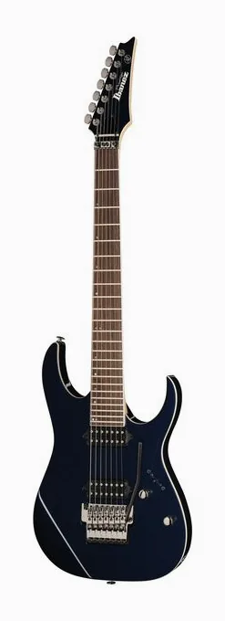 Ibanez RG2027RXL-DTB encuadrado de frente sobre fondo neutro
