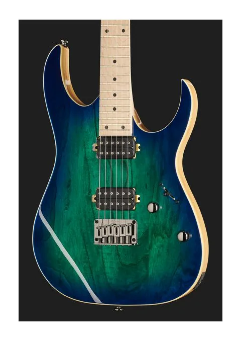 Ibanez RG421AHM-BMT, pala con clavijeros y logotipo
