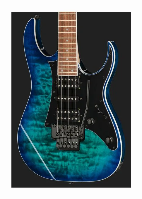 Ibanez RG450QMB-SPB, vista trasera del cuerpo
