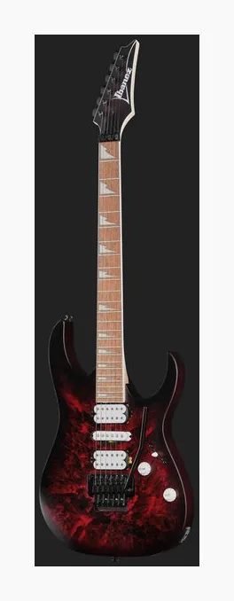 Ibanez RG470DXW-WZM, cuerpo y acabado en primer plano