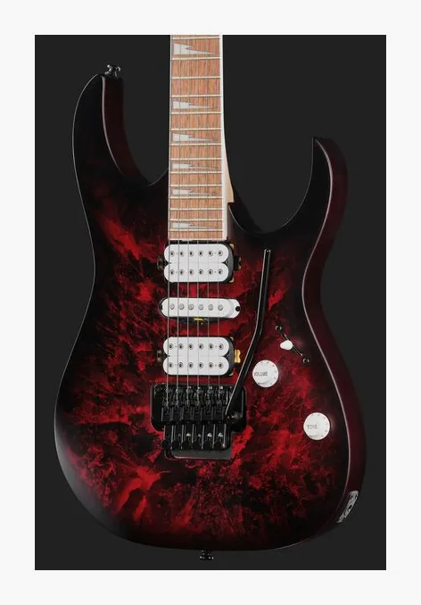 Ibanez RG470DXW-WZM, cuerpo y acabado en primer plano