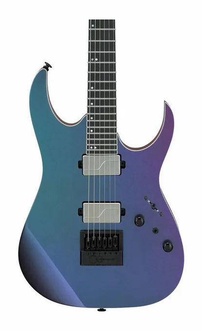 Ibanez RG5121RET-PRT, cuerpo y acabado en primer plano