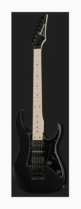 Ibanez RG550-BKF, cuerpo y acabado en primer plano