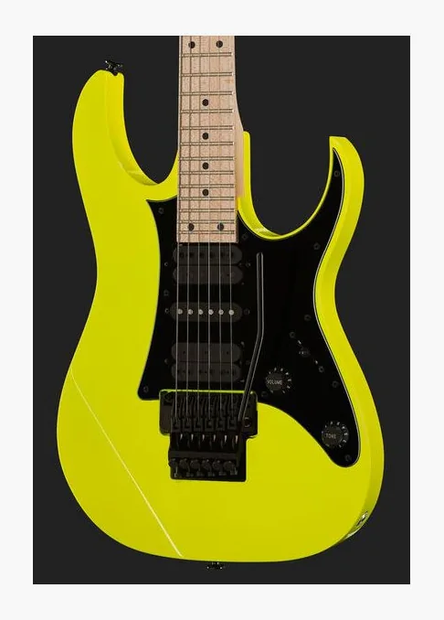Ibanez RG550-DY, curvas del cuerpo vistas desde arriba