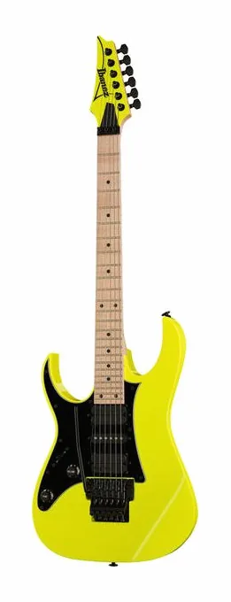 Ibanez RG550L-DY encuadrado de frente sobre fondo neutro