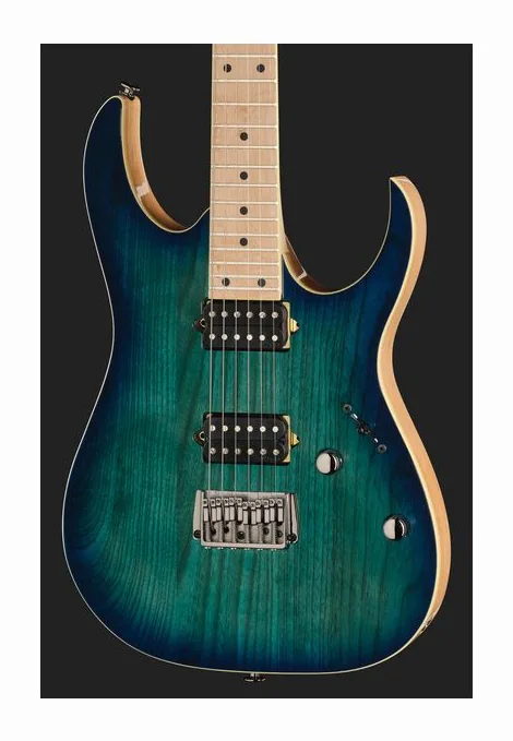 Ibanez RG652AHMFX-NGB, curvas del cuerpo vistas desde arriba