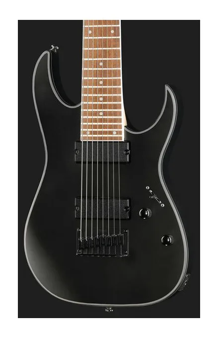 Ibanez RG8EX-BKF, cejuela y primeras posiciones del diapasón