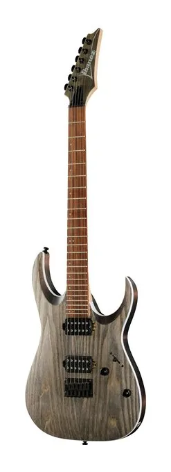 Ibanez RGA42AH-BKS encuadrado de frente sobre fondo neutro