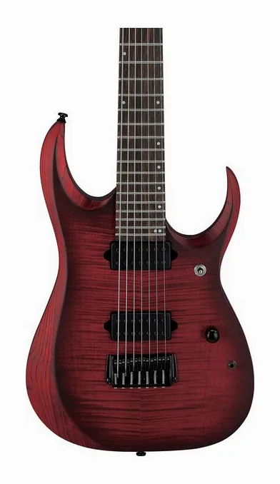 Ibanez RGD721FA-WUF, cuerpo y acabado en primer plano