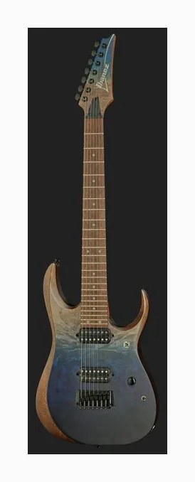 Ibanez RGD7521PB-DSF, mástil y diapasón vistos de lado
